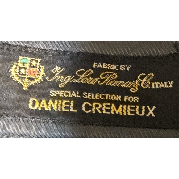 Daniel Cremieux Loro Piana Wool Sport Coat Blazer Two Button Gray Plaid 44L - Picture 7 of 15